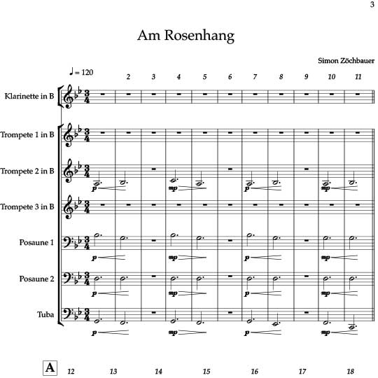 Noten - Am Rosenhang