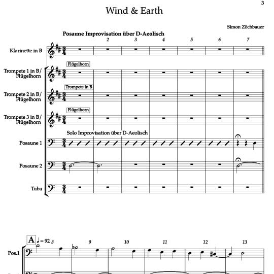 Noten - Wind & Earth